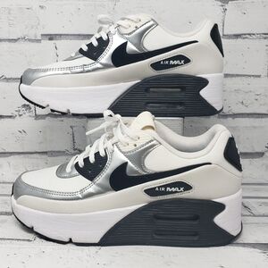 Nike Air Max 90 LV8 Women's Sneakers - White/Silver/Black/Ivory